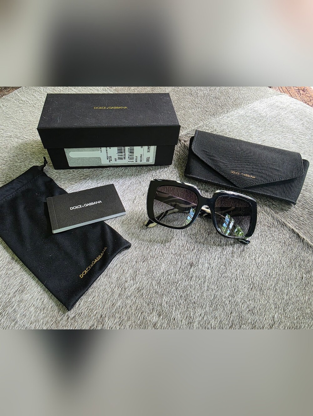 Dolce & Gabbana Zebra / Black Sun Glasses - Picture 1 of 11